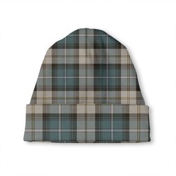 ScotsTee Shop Scottish MacCandlish Green Arisaid Weathered Tartan Plaid Knit Beanie