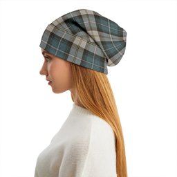 ScotsTee Shop Scottish MacCandlish Green Arisaid Weathered Tartan Plaid Knit Beanie