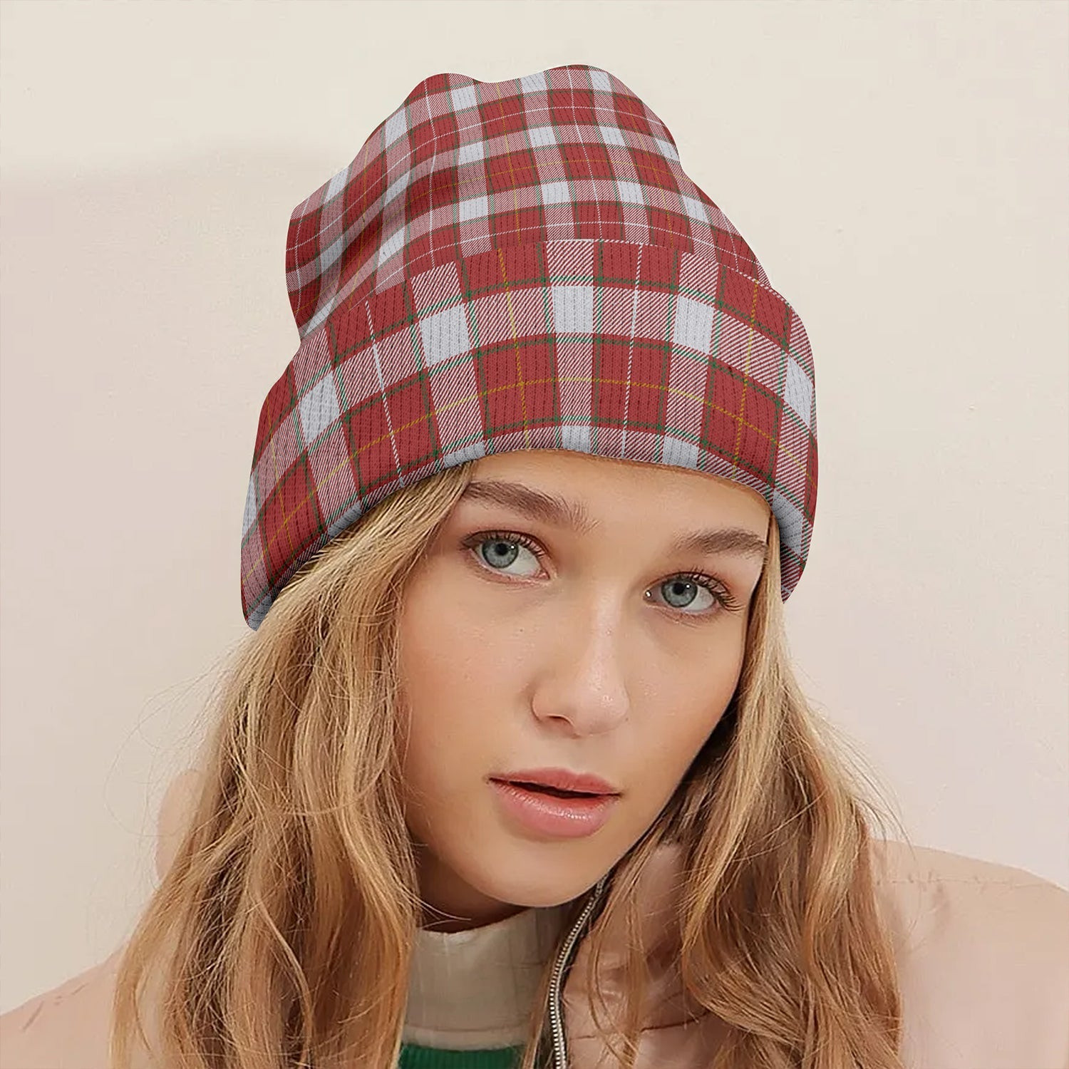 ScotsTee Shop Scottish MacFie Dress (MacPhee Dress) Ancient Tartan Plaid Knit Beanie