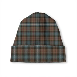 ScotsTee Shop Scottish Robertson Hunting Weathered Tartan Plaid Knit Beanie