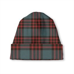 ScotsTee Shop Scottish Romsdal Norway Weathered Tartan Plaid Knit Beanie