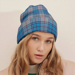 ScotsTee Shop Scottish Thorburn USA (Thurburn USA) Modern Tartan Plaid Knit Beanie