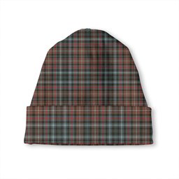 ScotsTee Shop Scottish MacDonald Flora (Donald Flora) Plaid Artifact Weathered Tartan Plaid Knit Beanie