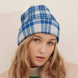 ScotsTee Shop Scottish MacGregor Dress Royal (Gregor Dress Royal) Tartan Plaid Knit Beanie