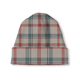 ScotsTee Shop Scottish Miss MacDougal (Personal) (MacLeod Arisaid) Weathered Tartan Plaid Knit Beanie