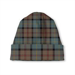 ScotsTee Shop Scottish MacLeod of Assynt Weathered Tartan Plaid Knit Beanie