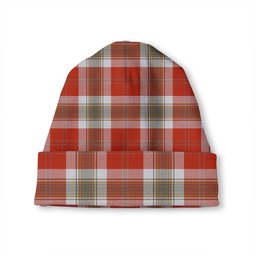 ScotsTee Shop Scottish MacLean of Duart Dress Red Ancient Tartan Plaid Knit Beanie