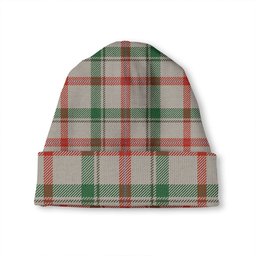 ScotsTee Shop Scottish Miss MacDougal (Personal) (MacLeod Arisaid) Ancient Tartan Plaid Knit Beanie