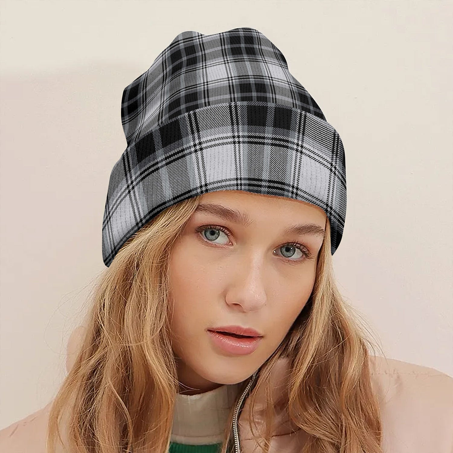 ScotsTee Shop Scottish O-Sullivan Beare Modern Tartan Plaid Knit Beanie