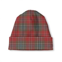 ScotsTee Shop Scottish MacLean of Duart Weathered Tartan Plaid Knit Beanie