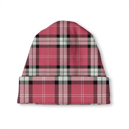 ScotsTee Shop Scottish Nisbet Dress Rose (Nisbit Dress Rose) Ancient Tartan Plaid Knit Beanie