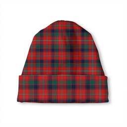 ScotsTee Shop Scottish Robertson White line (Robertson New) Modern Tartan Plaid Knit Beanie