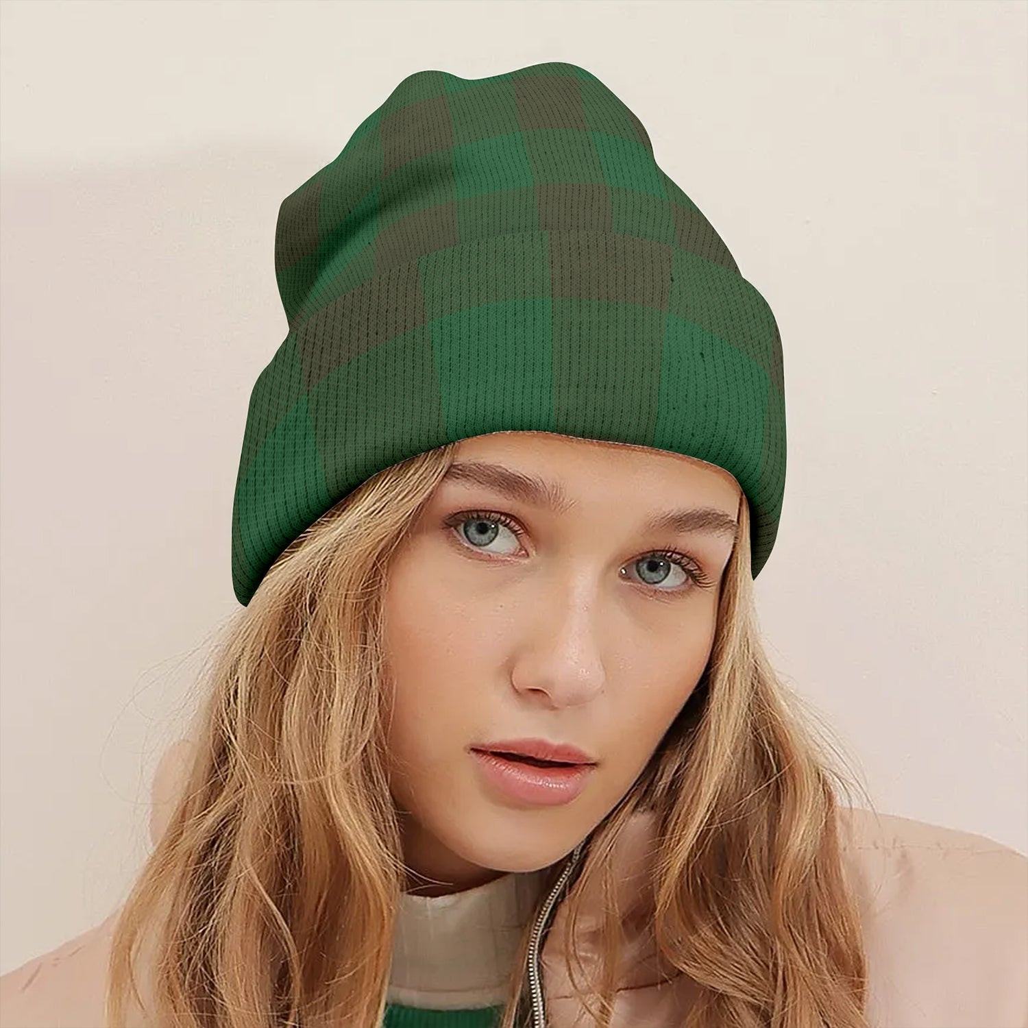ScotsTee Shop Scottish MacKillen Hunting Ancient Tartan Plaid Knit Beanie