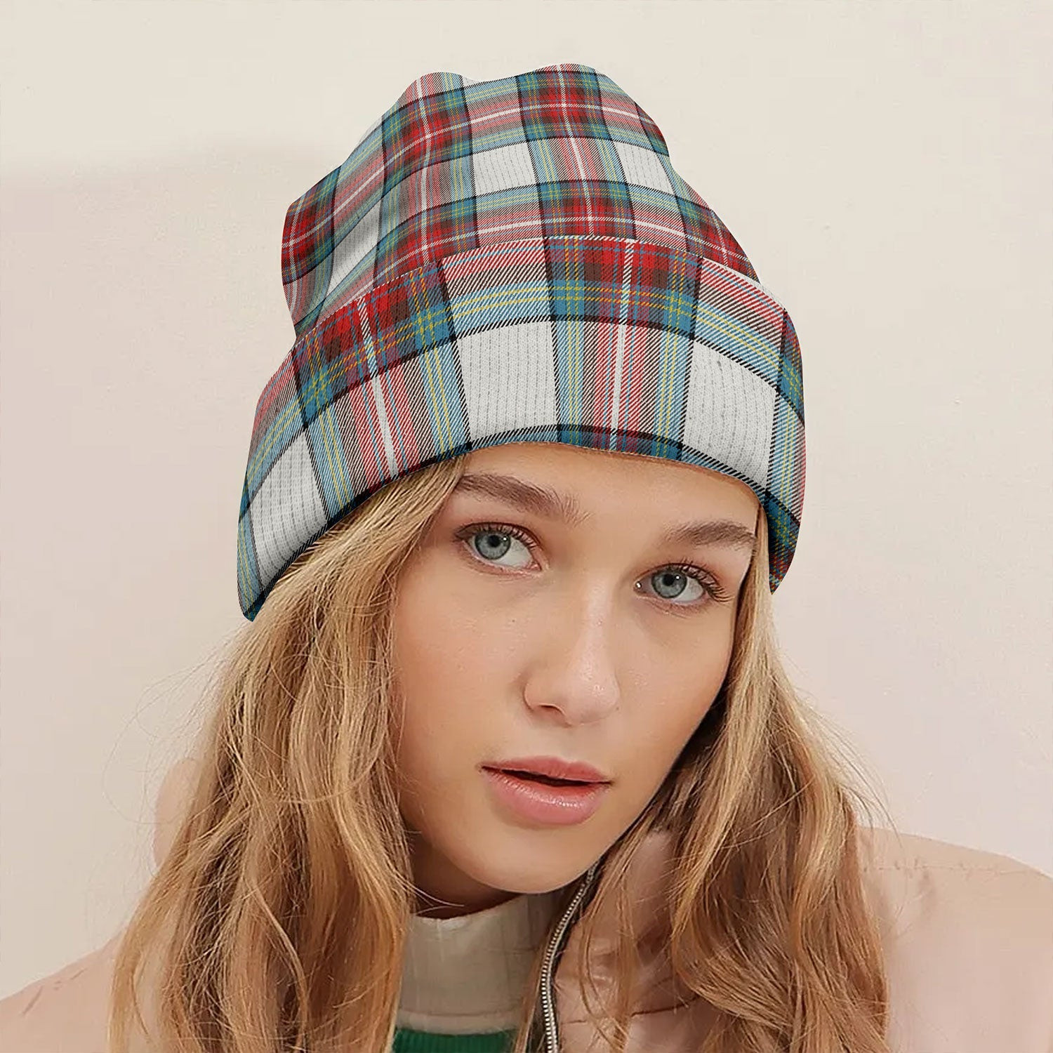 ScotsTee Shop Scottish Seller Dress Modern Tartan Plaid Knit Beanie