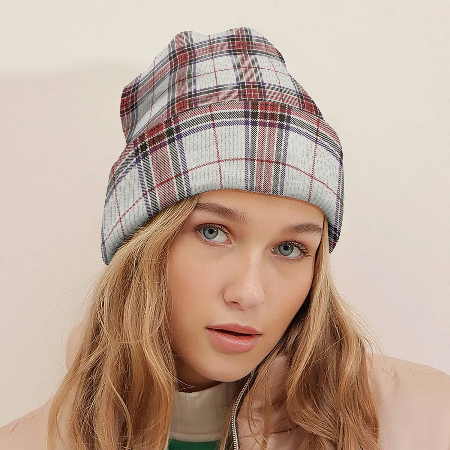 ScotsTee Shop Scottish Rothesay Dress Weathered Tartan Plaid Knit Beanie