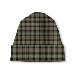 ScotsTee Shop Scottish MacKenzie Hunting- Brown Ancient Tartan Plaid Knit Beanie