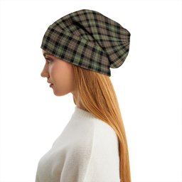 ScotsTee Shop Scottish MacKenzie Hunting- Brown Ancient Tartan Plaid Knit Beanie