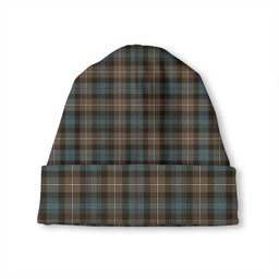 ScotsTee Shop Scottish MacKenzie (Seaforth) Highland No 2 Weathered Tartan Plaid Knit Beanie