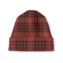 ScotsTee Shop Scottish MacDonald of Ardnamurchan (Donald of Ardnamurchan) Weathered Tartan Plaid Knit Beanie