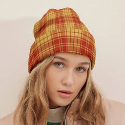 ScotsTee Shop Scottish MacMillan Dress Ancient Tartan Plaid Knit Beanie