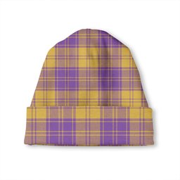 ScotsTee Shop Scottish MacLachlan Chief-s Dress- Blue Ancient Tartan Plaid Knit Beanie