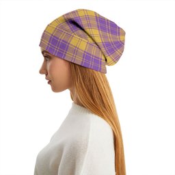 ScotsTee Shop Scottish MacLachlan Chief-s Dress- Blue Ancient Tartan Plaid Knit Beanie