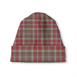 ScotsTee Shop Scottish Ross Wedding Dress Weathered Tartan Plaid Knit Beanie