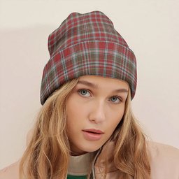 ScotsTee Shop Scottish Ross Wedding Dress Weathered Tartan Plaid Knit Beanie