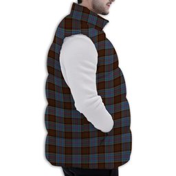 Tartan Puffer Vest Winter White Duck Down Vest Sleeveless