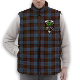 ScotsTee Shop Scottish Anderson MacGregor Hastie 3 Crest Tartan Puffer Vest Winter White Duck Down Vest Sleeveless