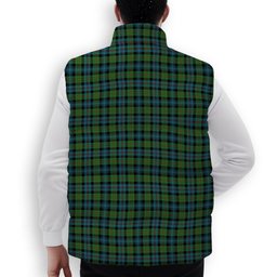 ScotsTee Shop Scottish Baillie Ancient Crest Tartan Puffer Vest Winter White Duck Down Vest Sleeveless