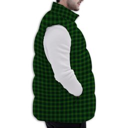 Tartan Puffer Vest Winter White Duck Down Vest Sleeveless
