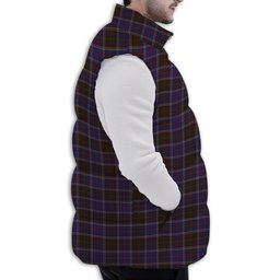 Tartan Puffer Vest Winter White Duck Down Vest Sleeveless