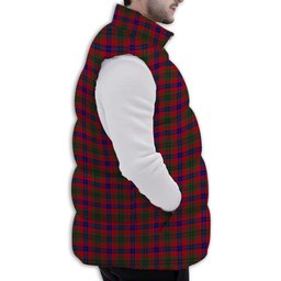 Tartan Puffer Vest Winter White Duck Down Vest Sleeveless