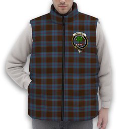 ScotsTee Shop Scottish Anderson MacGregor Hastie 4 Crest Tartan Puffer Vest Winter White Duck Down Vest Sleeveless