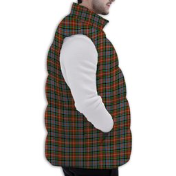 Tartan Puffer Vest Winter White Duck Down Vest Sleeveless