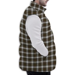 Tartan Puffer Vest Winter White Duck Down Vest Sleeveless