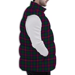 Tartan Puffer Vest Winter White Duck Down Vest Sleeveless