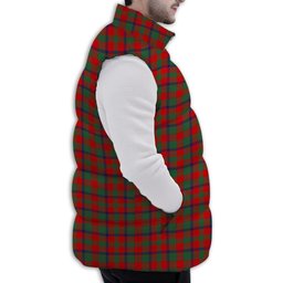 Tartan Puffer Vest Winter White Duck Down Vest Sleeveless