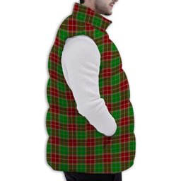 Tartan Puffer Vest Winter White Duck Down Vest Sleeveless