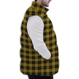 Tartan Puffer Vest Winter White Duck Down Vest Sleeveless