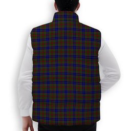ScotsTee Shop Scottish Beattie (Beatty) Crest Tartan Puffer Vest Winter White Duck Down Vest Sleeveless