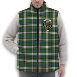 ScotsTee Shop Scottish Blair Dress Ancient Crest Tartan Puffer Vest Winter White Duck Down Vest Sleeveless