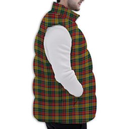 Tartan Puffer Vest Winter White Duck Down Vest Sleeveless