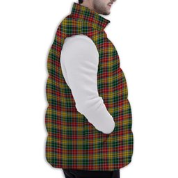 Tartan Puffer Vest Winter White Duck Down Vest Sleeveless