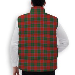 ScotsTee Shop Scottish Bruce New Ancient Crest Tartan Puffer Vest Winter White Duck Down Vest Sleeveless