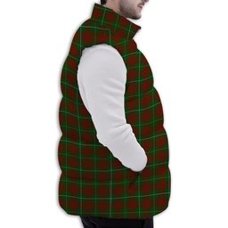 Tartan Puffer Vest Winter White Duck Down Vest Sleeveless