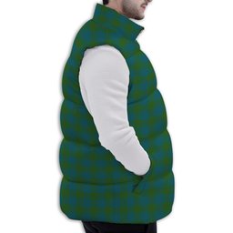Tartan Puffer Vest Winter White Duck Down Vest Sleeveless