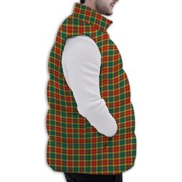 Tartan Puffer Vest Winter White Duck Down Vest Sleeveless