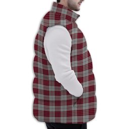 Tartan Puffer Vest Winter White Duck Down Vest Sleeveless
